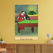 Ein Kuss vom Roten Leinwanddruck (Insitu (Wohnzimmer))