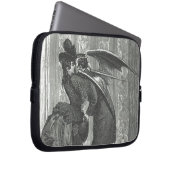 Ein Kussviktorianischer/gotischer Vampire 10" Laptopschutzhülle (Vorne Rechts)