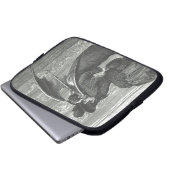 Ein Kussviktorianischer/gotischer Vampire 10" Laptopschutzhülle (Vorne Knopf)