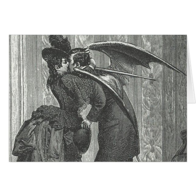 Ein Kussviktorianischer/gotischer Winged Vampire (Vorderseite (Horizontal))