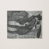 Ein Kussviktorianischer/gotischer Winged Vampire Puzzle (Horizontal)