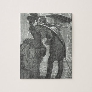 Ein Kussviktorianischer/gotischer Winged Vampire Puzzle