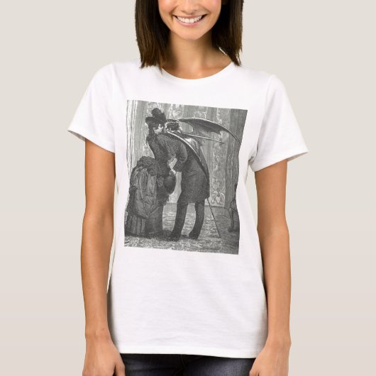 Ein Kussviktorianischer/gotischer Winged Vampire T-Shirt (Vorderseite)