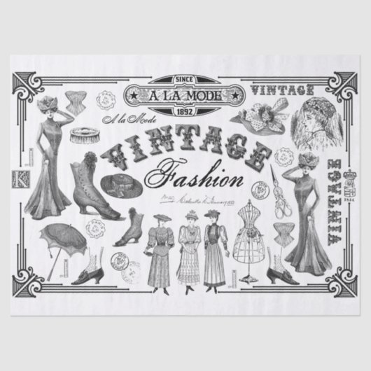 Ein La Modus Seidenpapier (Vorderseite)