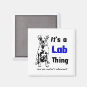 Ein Labrador-Ding Magnet (Vorderseite/Rückseite)