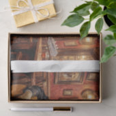 Ein Labrador-Hund spielt Gitarre in einem Pub - Seidenpapier (Geschenk)