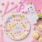 Ein Lächeln Erster Geburtstag Daisy Pastel Girls Pappteller (Party)