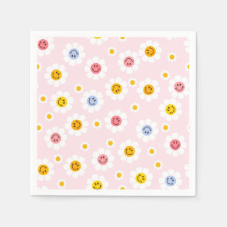Ein Lächeln Erster Geburtstag Daisy Pastel Girls Serviette