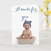 Ein Lächeln für Sie… Karte (Gelbe Blume)