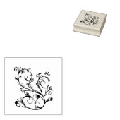 Ein Lächeln in der Briefmarke der Holzkunst Gummistempel (Stempel)