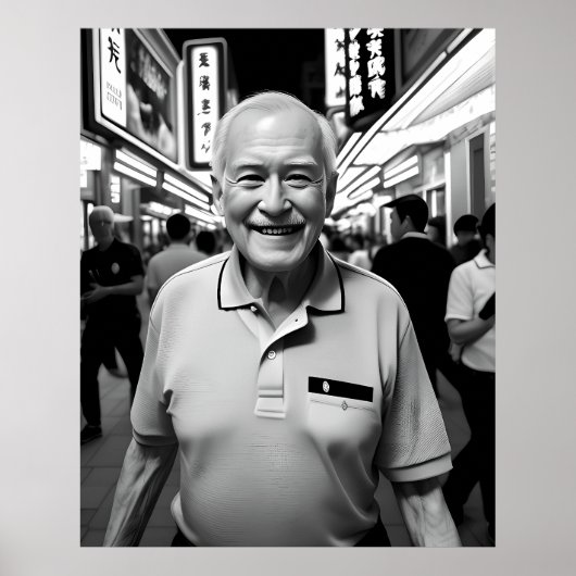 Ein Lächeln in der Neonnacht Poster (Vorne)