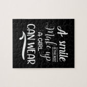 Ein Lächeln ist das beste Makeup Puzzle (Horizontal)