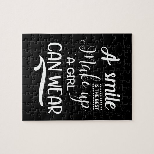 Ein Lächeln ist das beste Makeup Puzzle (Horizontal)