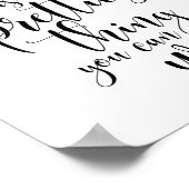 Ein Lächeln ist das hübschste, was man tragen kann Poster (Ecke)