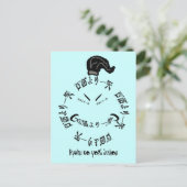 Ein Lächeln ist ein tausend Worte japanisches Spri Postkarte (Stehend Vorderseite)