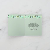 Ein Lächeln ist Glück, das Sie unter Ihrer Nase Karte (Innenseite)