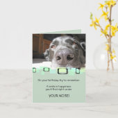 Ein Lächeln ist Glück, das Sie unter Ihrer Nase Karte (Gelbe Blume)