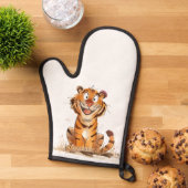 Ein Lächeln Tiger Ofenhandschuh (Oben unten)