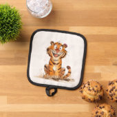 Ein Lächeln Tiger Topflappen (Oben Unten)