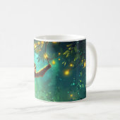 Ein lächelnder junger Affe schwingt durch üppige T Kaffeetasse (VorderseiteRechts)