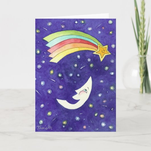 Ein lachender Mond Karte (Vorderseite)