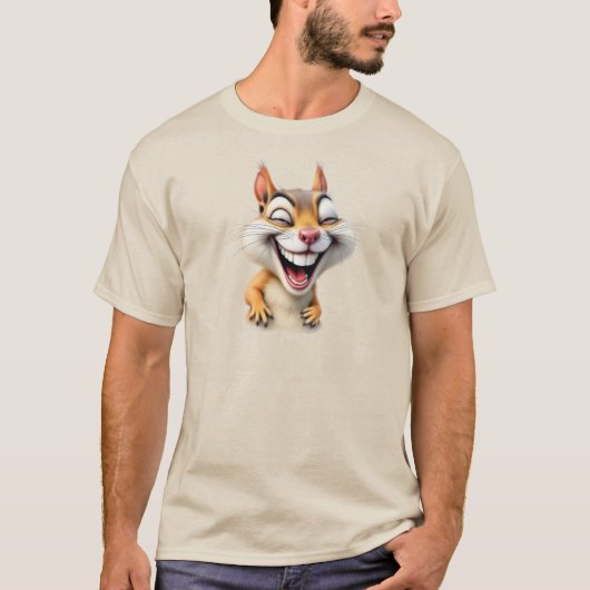 Ein lachendes Eichhörnchen. T-Shirt (Vorderseite)