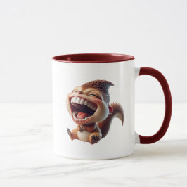 Ein lachendes Eichhörnchen. Tasse
