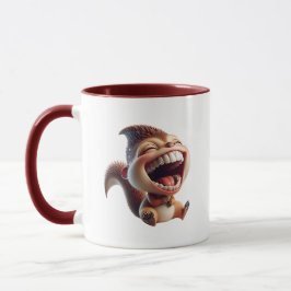 Ein lachendes Eichhörnchen. Tasse