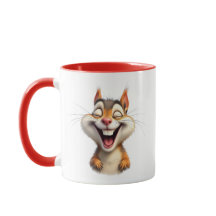 Ein lachendes Eichhörnchen.