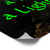 ein Lampenschirm für unsere Füße Poster (Ecke)