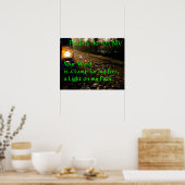 ein Lampenschirm für unsere Füße Poster (Küche)