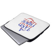 Ein Land in Liebe Laptopschutzhülle (Vorne Knopf)
