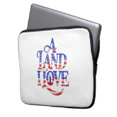 Ein Land in Liebe Laptopschutzhülle (Vorderseite Links)