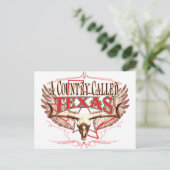 Ein Land namens Texas Postkarte (Stehend Vorderseite)