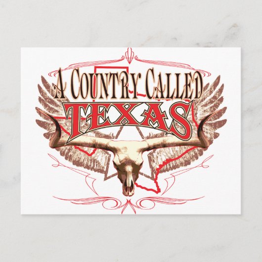 Ein Land namens Texas Postkarte (Vorderseite)