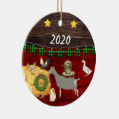 Ein Land Weihnachten Toggenburg Keramik Ornament (Rechts)