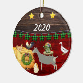 Ein Land Weihnachten Toggenburg Keramik Ornament (Links)