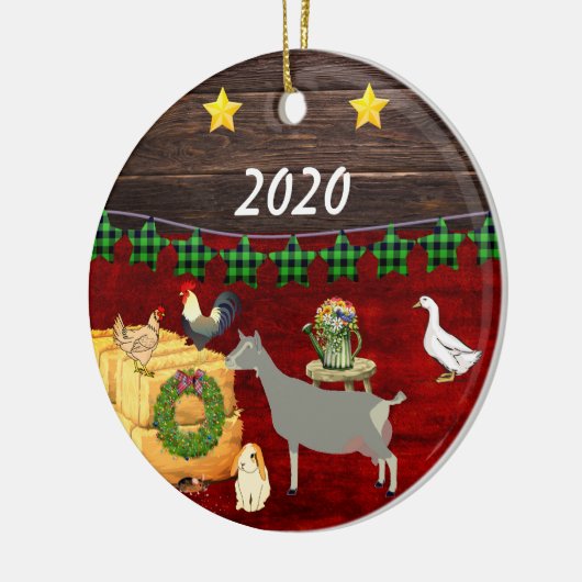 Ein Land Weihnachten Toggenburg Keramik Ornament (Links)