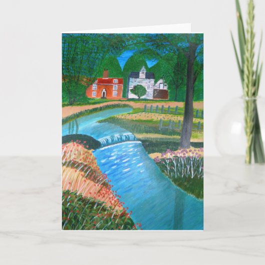 Ein Länderstream Feiertagskarte (Vorderseite)