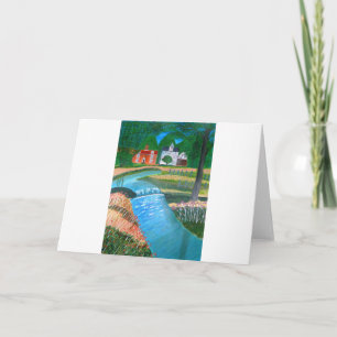 Ein Länderstream Feiertagskarte