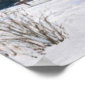 Ein Landhaus in der Abenddämmerung Poster (Ecke)