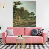 Ein Landhaus Leinwanddruck (Insitu (Wohnzimmer))