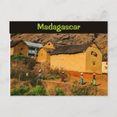 Ein ländliches Dorf in Madagaskar Postkarte (Vorderseite)
