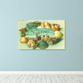 Ein Landschaftlicher Ausblick an die Muscheln Leinwanddruck (Insitu (Holzboden))