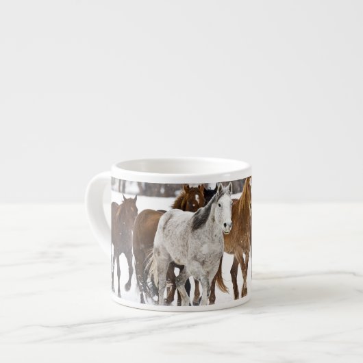 Ein landschaftlicher Winter Espressotasse (Vorderseite Links)