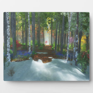 Ein langer Spaziergang Fotoplatte