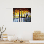 EIN LANGER SPAZIERGANG IM REGEN POSTER (Küche)