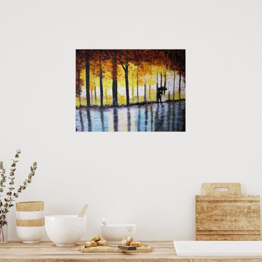 EIN LANGER SPAZIERGANG IM REGEN POSTER (Küche)