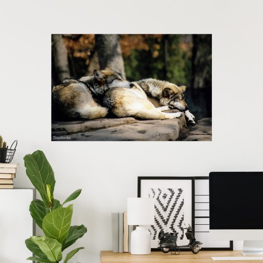 Ein langer Tag Poster (Heimbüro)