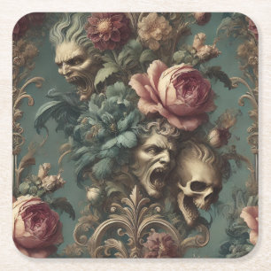 Ein langer Weg aus dem Schmerz – Gothic Victorian Rechteckiger Pappuntersetzer